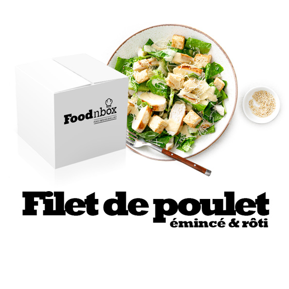 Emincé de filet de poulet cuit